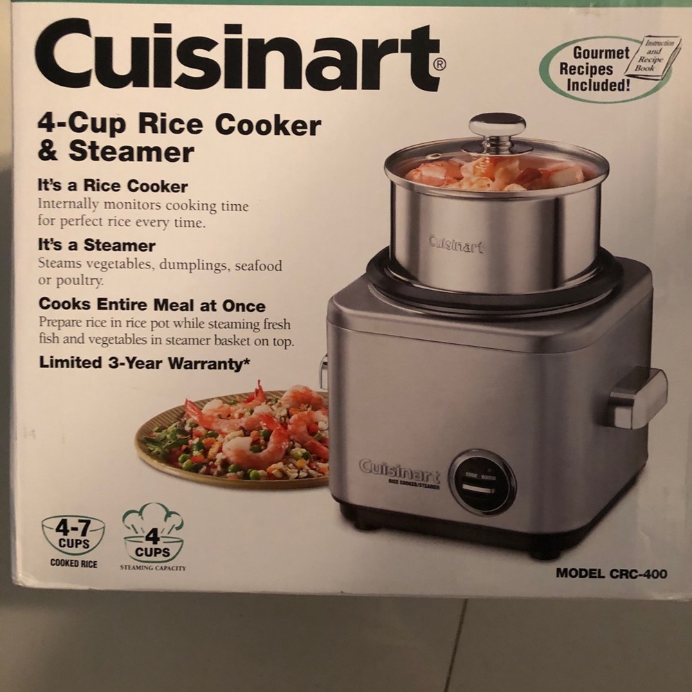 Brand New Cuisinart 4- Cup Rice Cooker & Steamer🌸